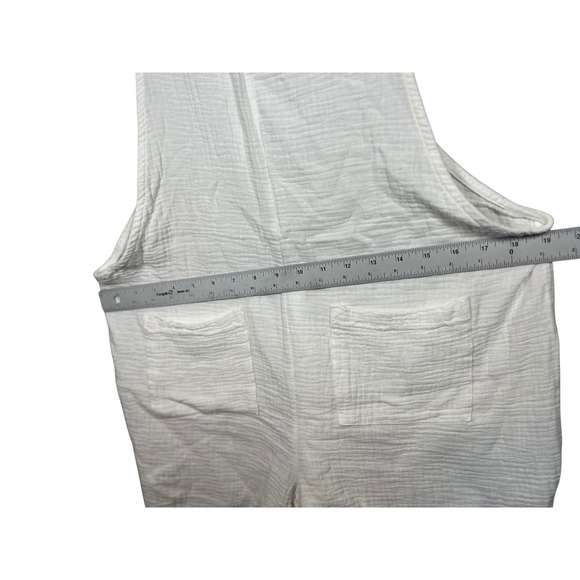 NWOT Pink Lily Retro One Piece Bathing Suit & Gauzy Overall Cover-Up, Size Large - Picture 8 of 11